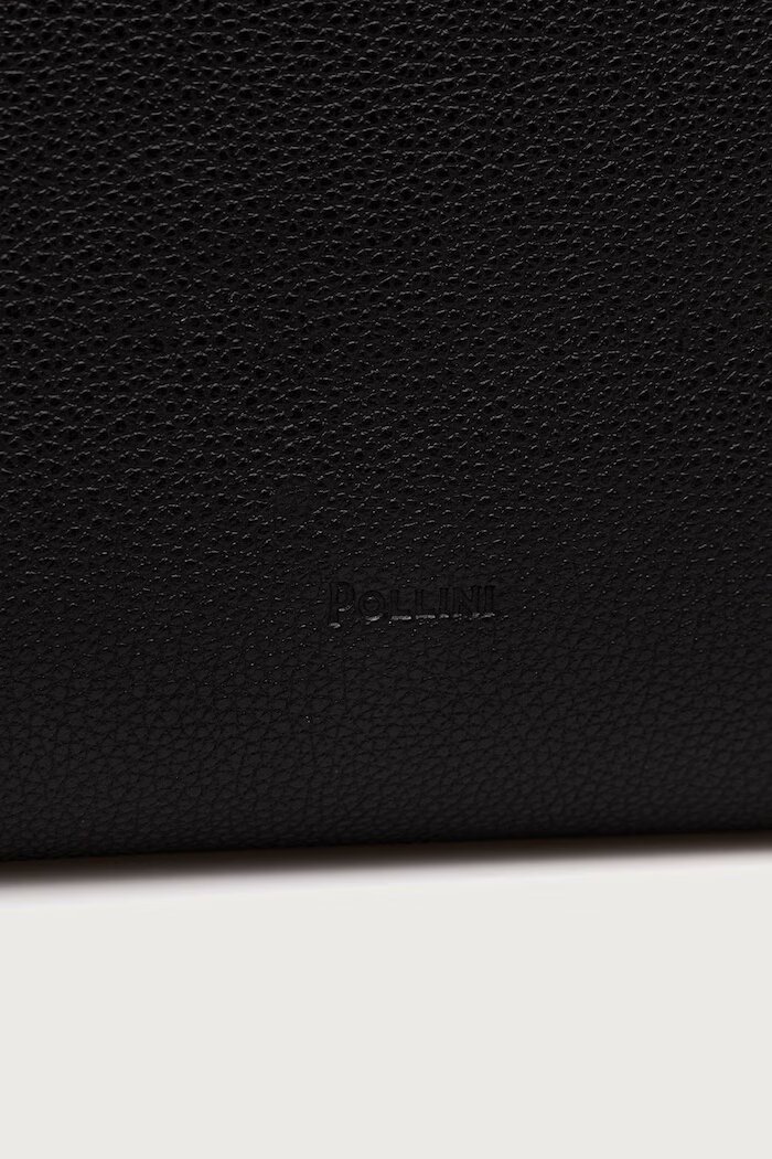 Pollini шопинг чанта дамска от кожа черна PC4402PP1P QC1