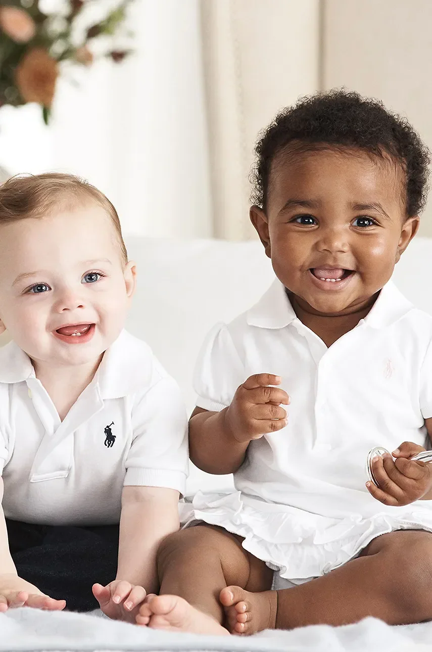 Polo Ralph Lauren Бебешка памучна тениска с яка