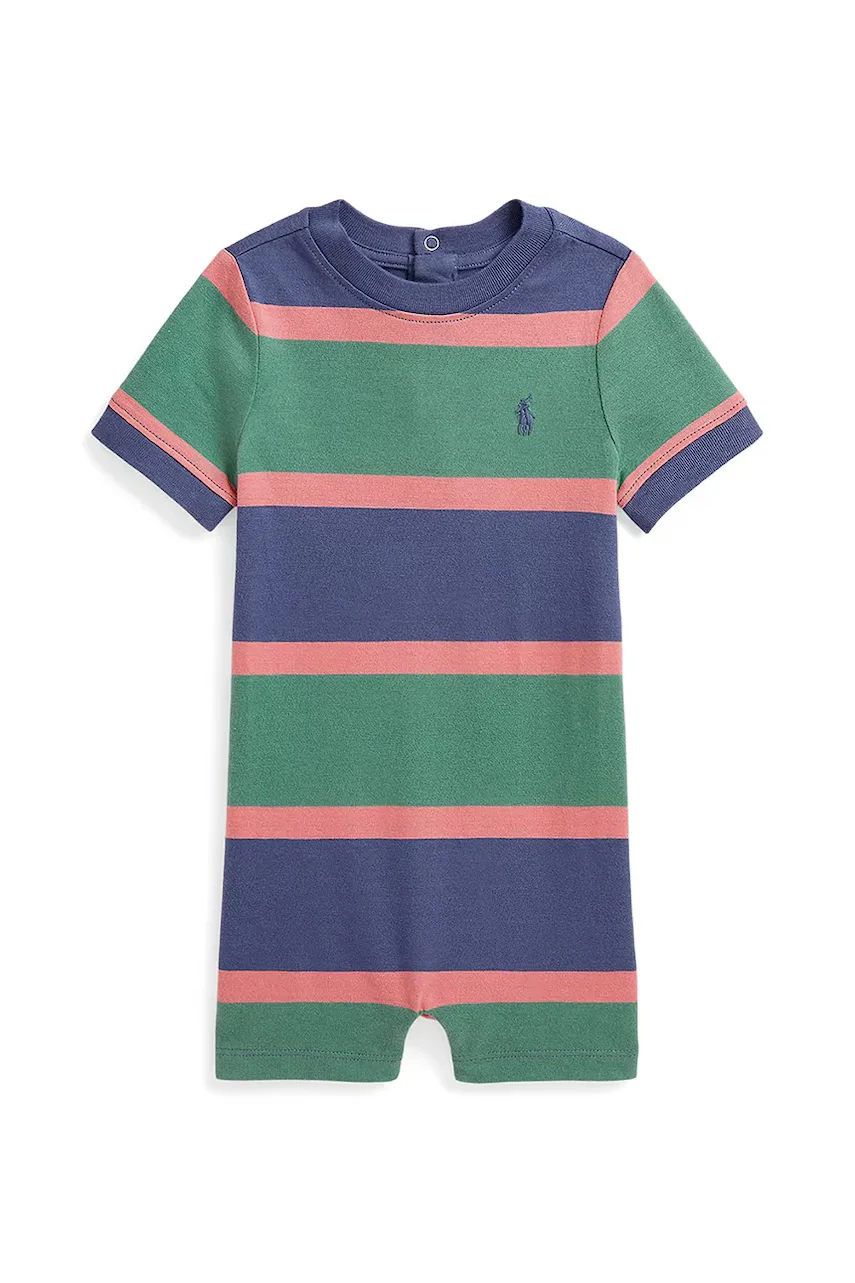 Polo Ralph Lauren Бебешки памучен къс гащеризон