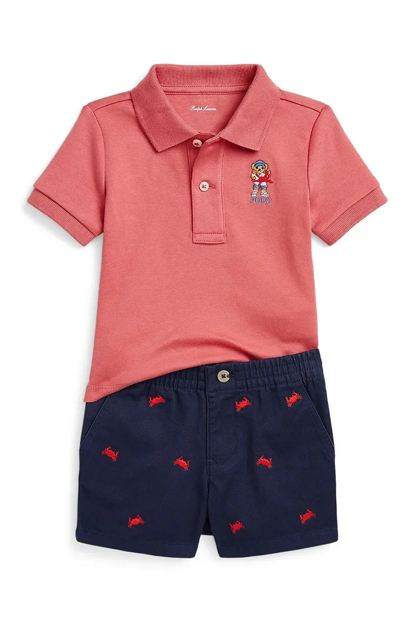 Polo Ralph Lauren Бебешки памучен комплект