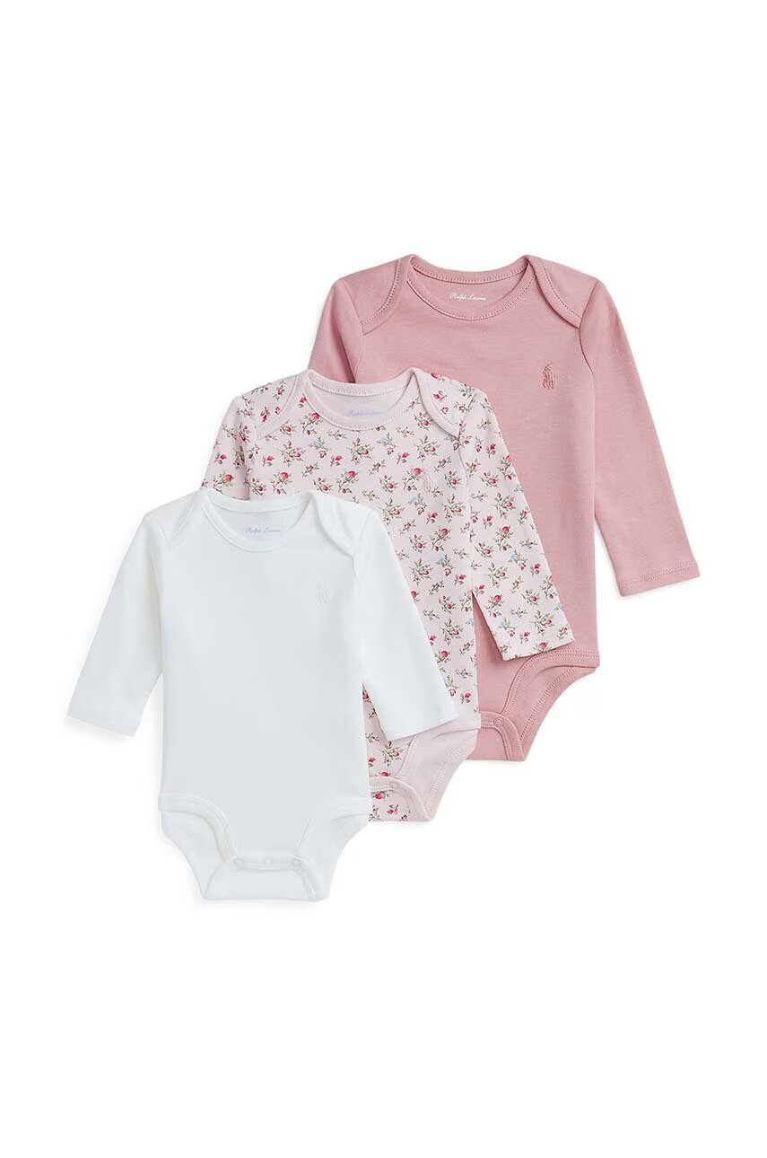 Polo Ralph Lauren Бебешко боди от памук (3 броя)