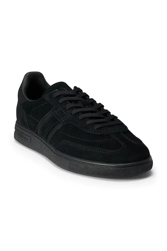 Polo Ralph Lauren Bedford маратонки дамски от велур черни 804975536004