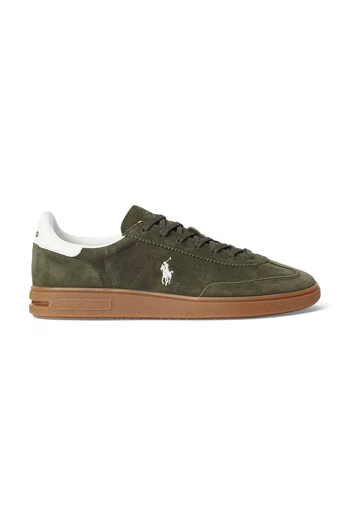 Polo Ralph Lauren Bedford Pp маратонки мъжки от набук зелени 809967889001
