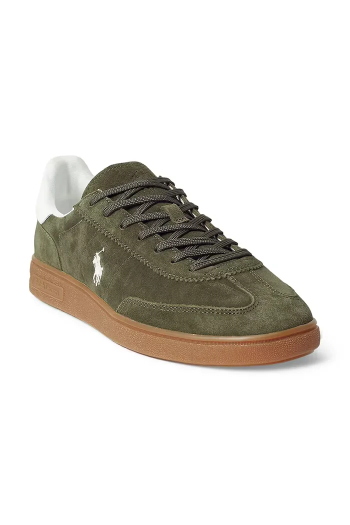 Polo Ralph Lauren Bedford Pp маратонки мъжки от набук зелени 809967889001