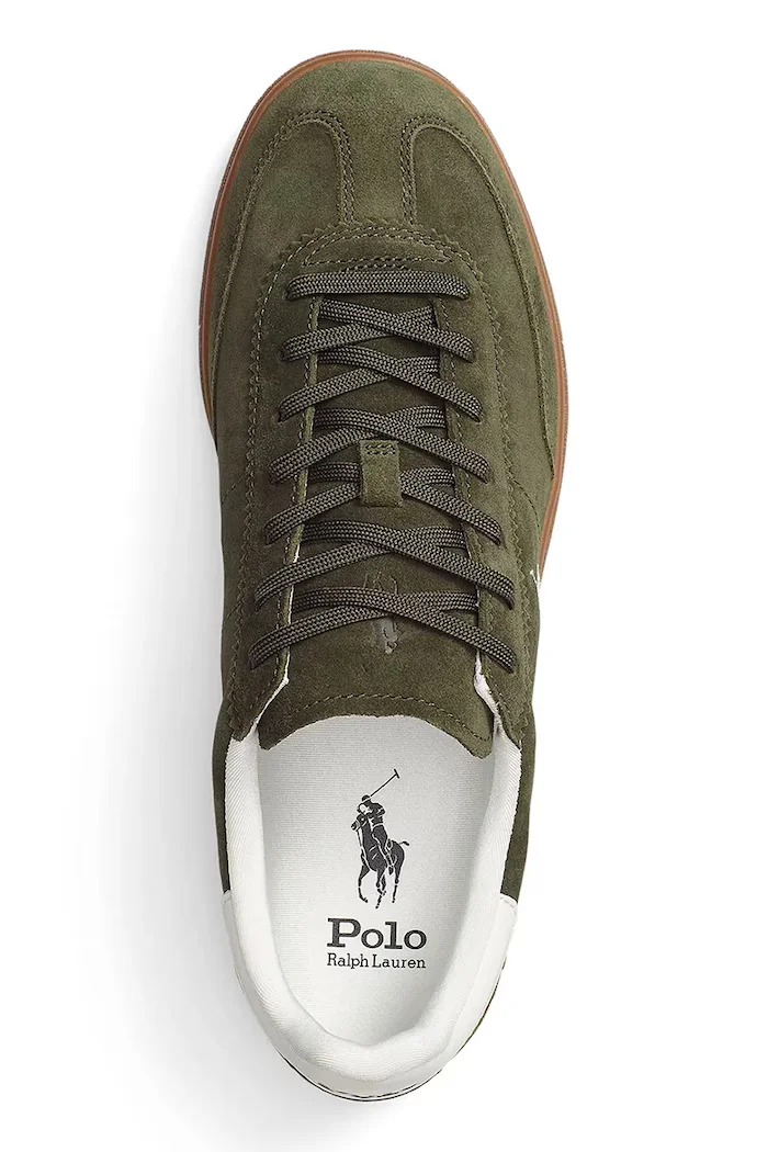 Polo Ralph Lauren Bedford Pp маратонки мъжки от набук зелени 809967889001
