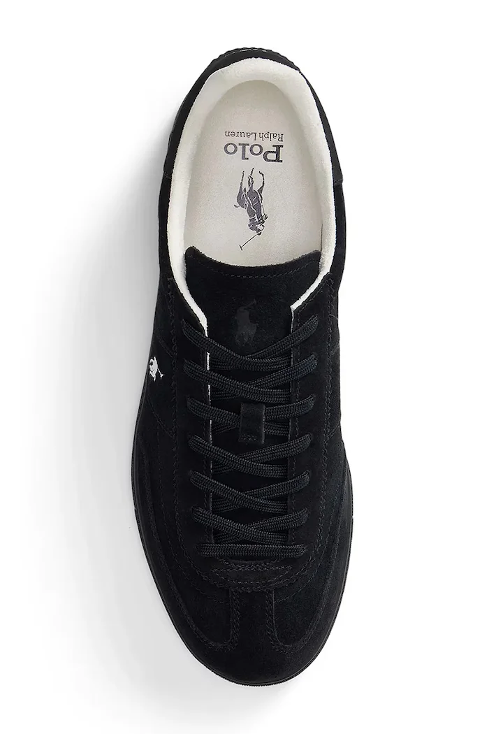 Polo Ralph Lauren Bedford Pp маратонки от велур черни 809P13079001