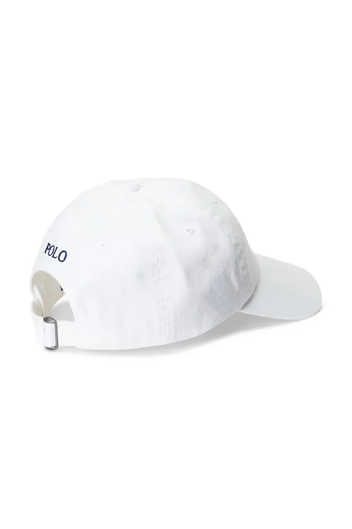 Polo Ralph Lauren бейзболна шапка дамска от памук бяла 211912843
