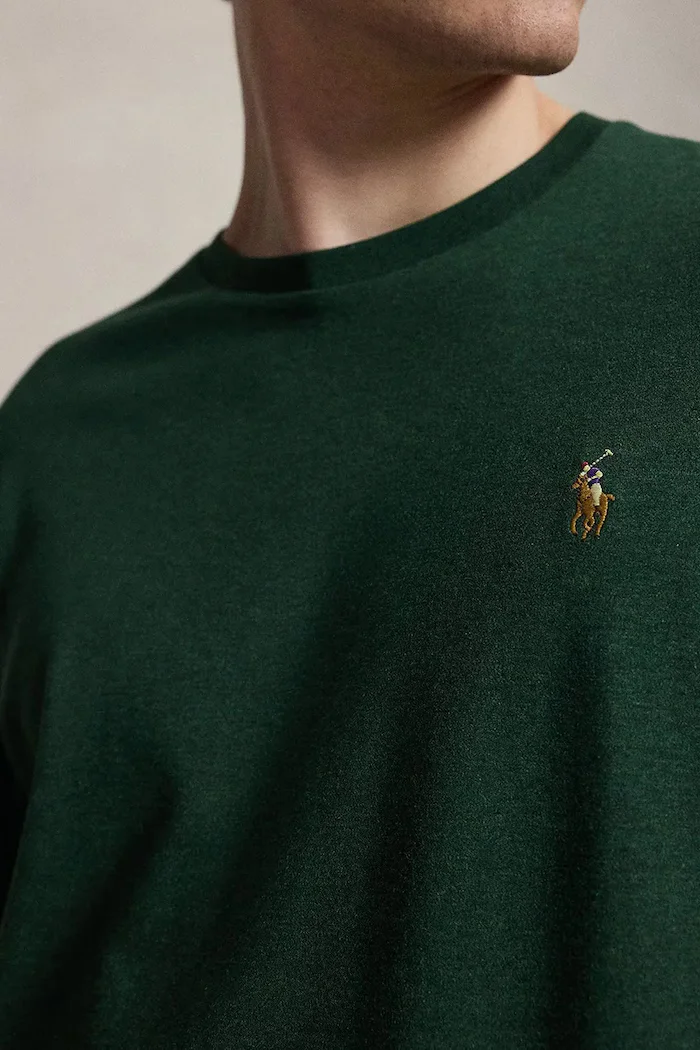 Polo Ralph Lauren блуза с дълги ръкави мъжка от памук зелена 710760121