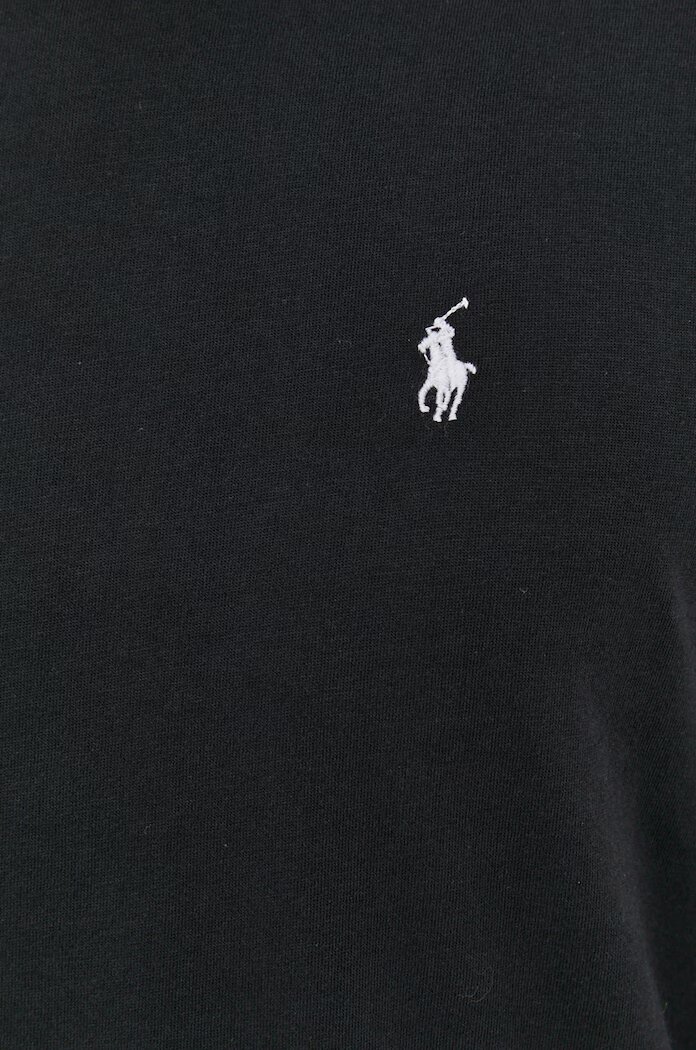 Polo Ralph Lauren Блуза с дълги ръкави мъжка в черно с изчистен дизайн 714844759001