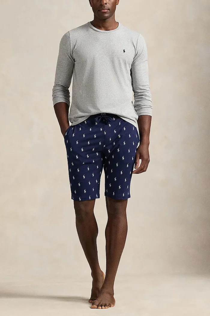 Polo Ralph Lauren Блуза с дълги ръкави мъжка в сиво с изчистен дизайн 714844759003