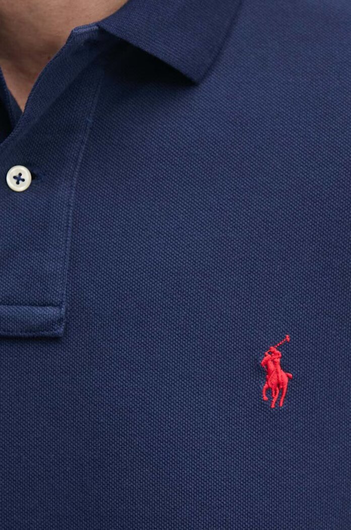 Polo Ralph Lauren блуза с дълги ръкави от памук синя 710680790