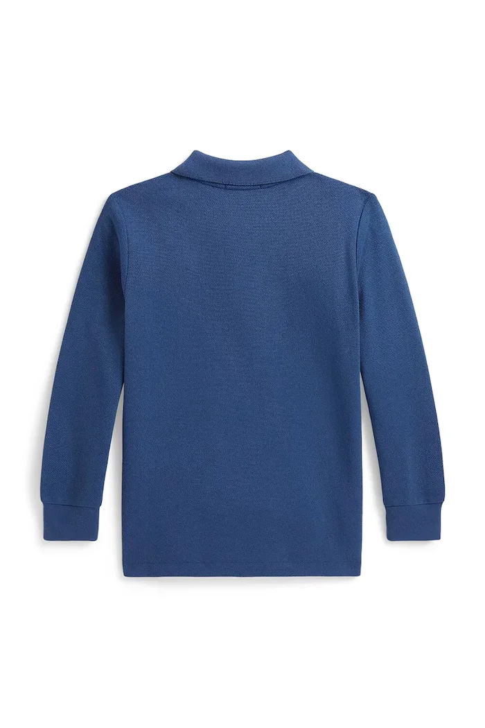 Polo Ralph Lauren блуза с дълги ръкави за деца от памук синя 322703634501