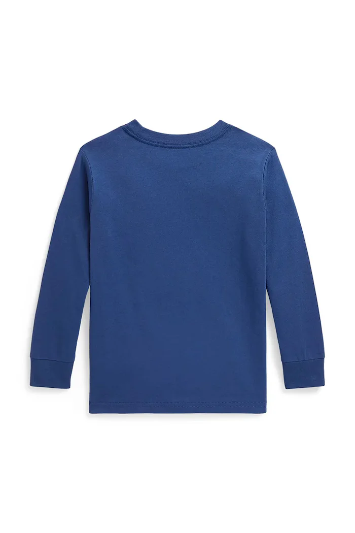 Polo Ralph Lauren блуза с дълги ръкави за деца от памук синя 322854677510