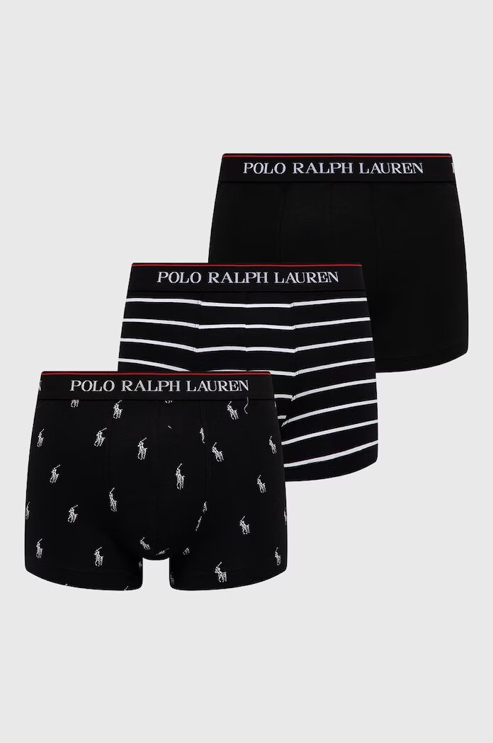 Polo Ralph Lauren Боксерки (3 чифта) мъжки в черно 714830299009