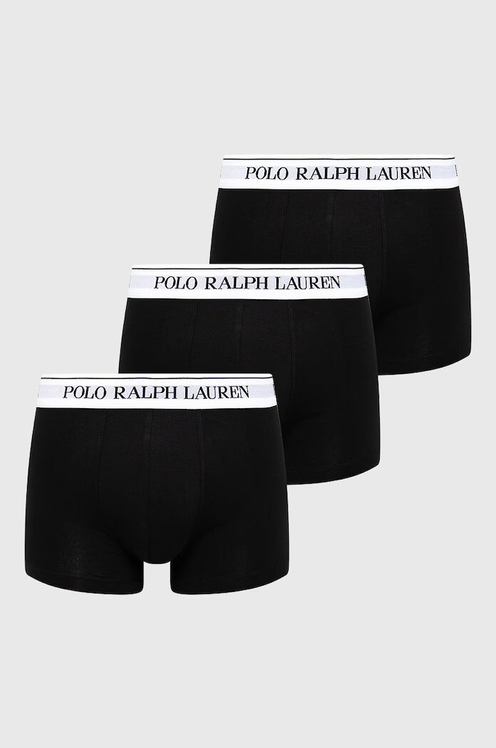 Polo Ralph Lauren Боксерки (3-pack) мъжки в черно 714830299008