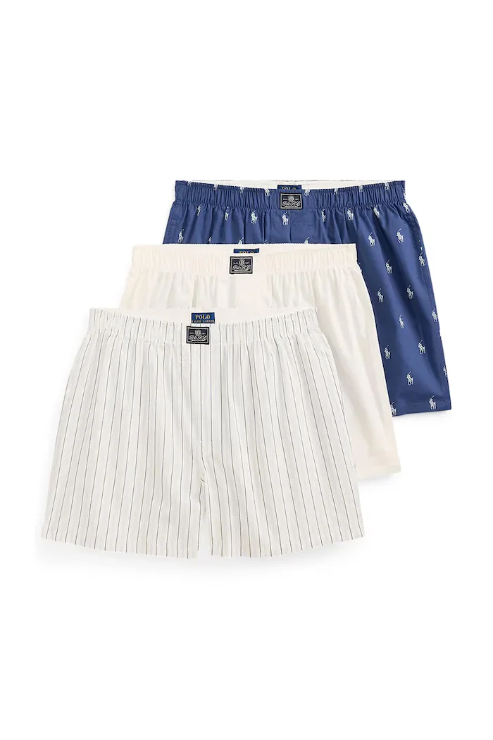 Polo Ralph Lauren боксерки мъжки от памук 3 броя бели 714830273