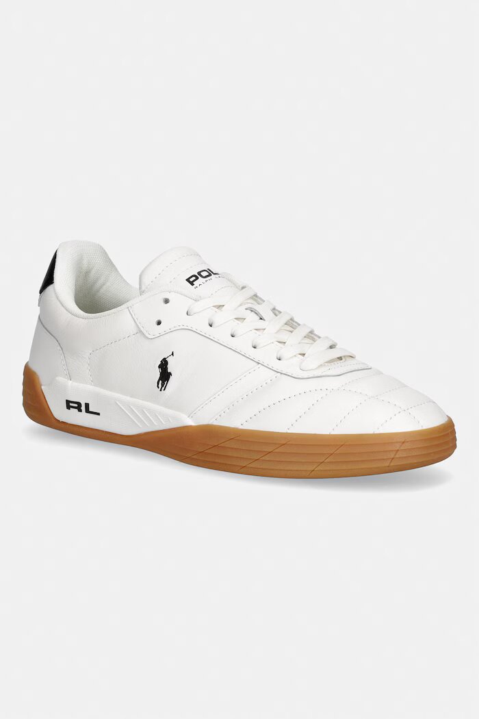 Polo Ralph Lauren Broome маратонки мъжки от кожа бели 809P07525001