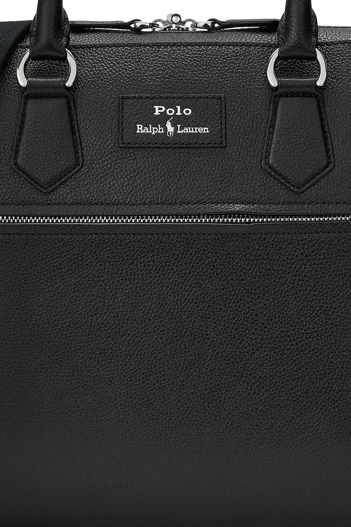 Polo Ralph Lauren чанта от кожа черна 405962458
