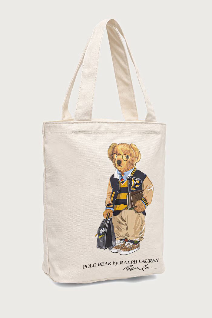 Polo Ralph Lauren чанта tote за деца от памук бежова 9AR021