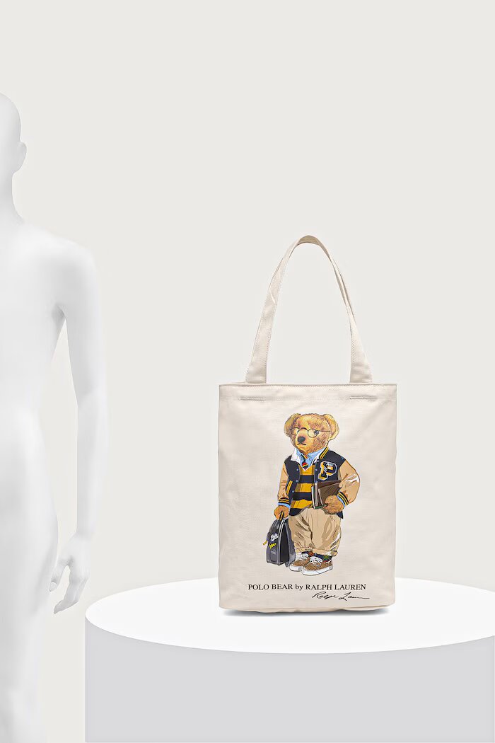 Polo Ralph Lauren чанта tote за деца от памук бежова 9AR021