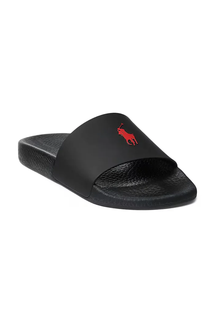 Polo Ralph Lauren Чехли Polo Slide в черно 809852071004