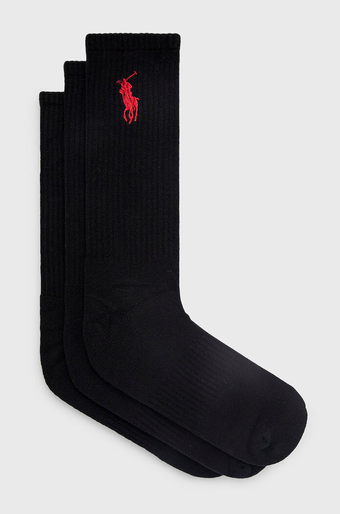 Polo Ralph Lauren Чорапи (3 чифта) мъжки в черно
