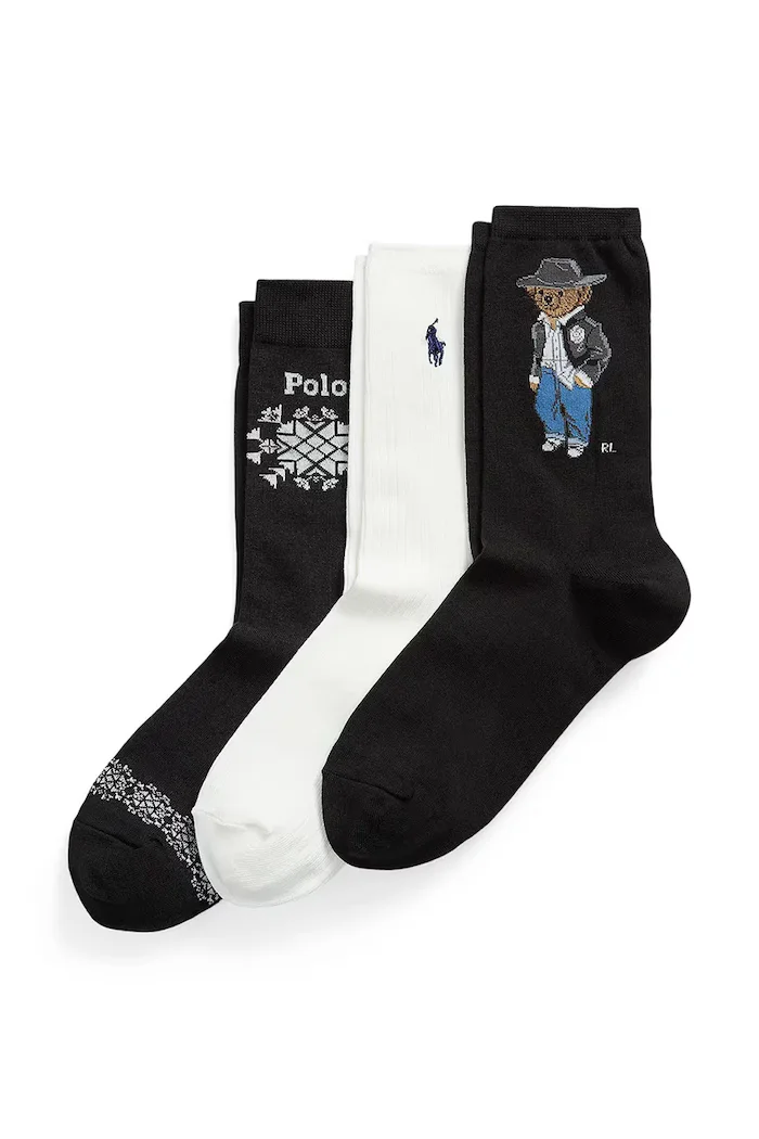 Polo Ralph Lauren чорапи дамски 3 броя черни 455P18210