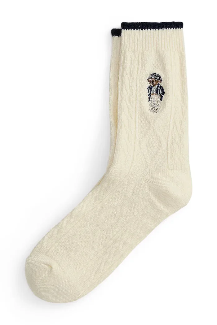 Polo Ralph Lauren чорапи дамски с памук бежови 455P18186