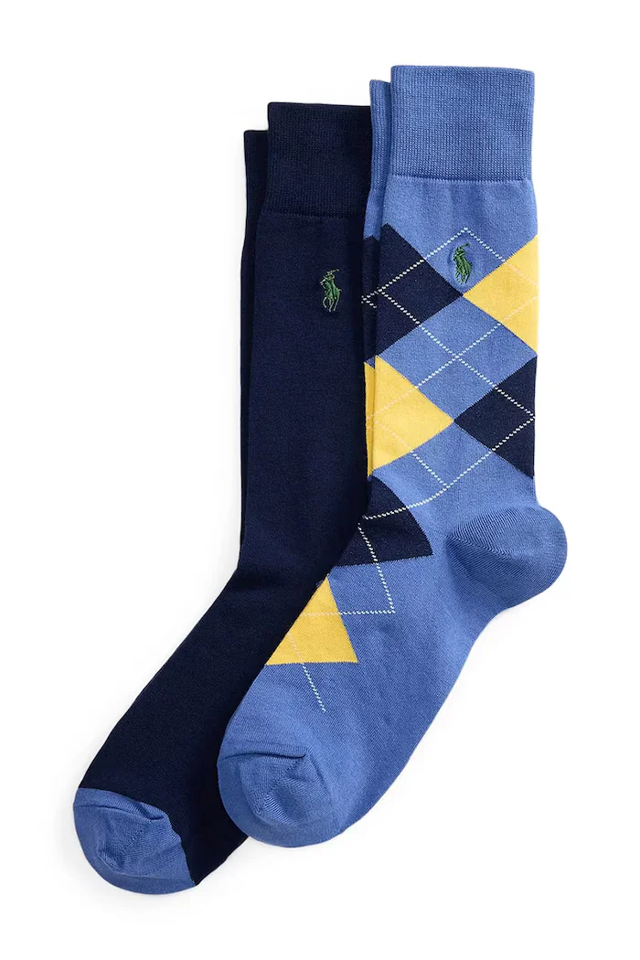 Polo Ralph Lauren чорапи мъжки с памук 2 броя тъмносини 449912706