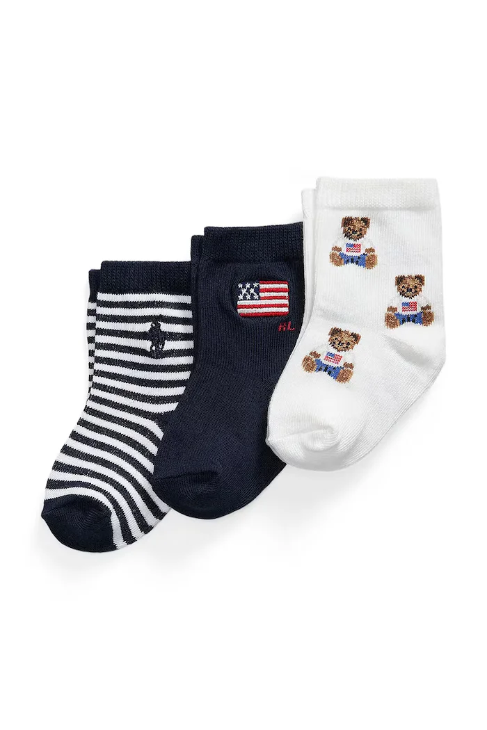 Polo Ralph Lauren чорапи за деца 3 броя тъмносини 441P11061001