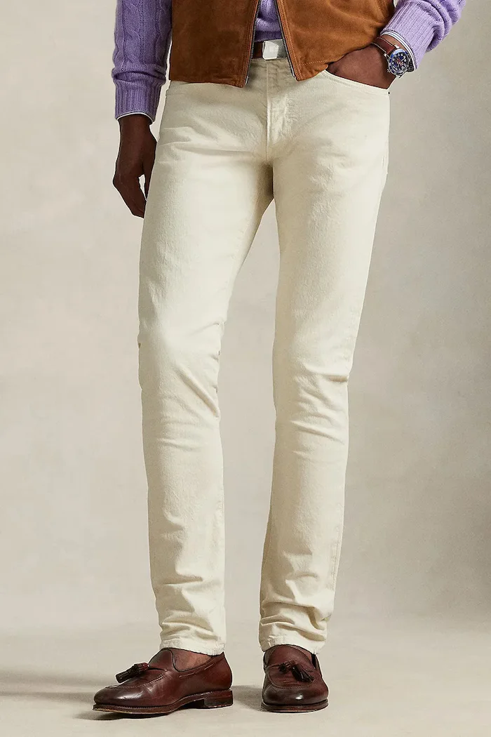 Polo Ralph Lauren дънки slim fit мъжки бежови 710956083