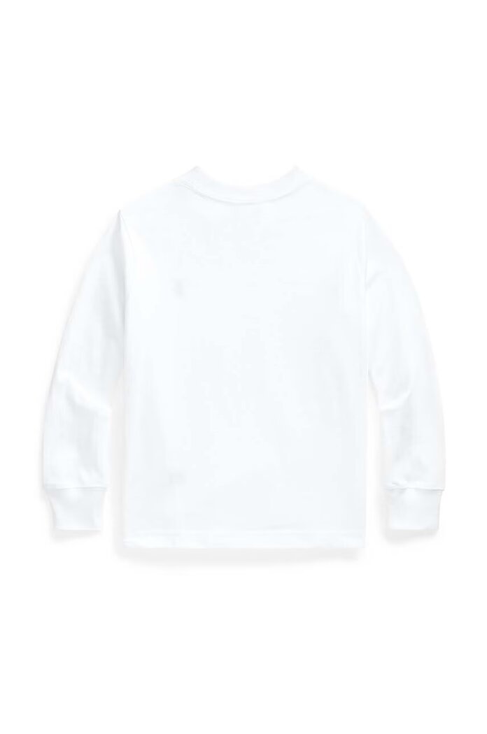 Polo Ralph Lauren Детска блуза с дълги ръкави в бяло с изчистен дизайн 322843804004
