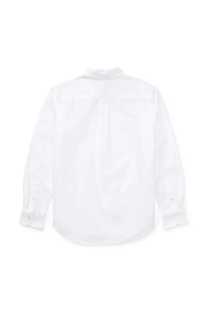 Polo Ralph Lauren Детска памучна риза в бяло 323677133001
