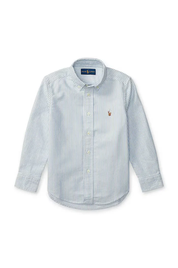 Polo Ralph Lauren Детска памучна риза в синьо 322677177001