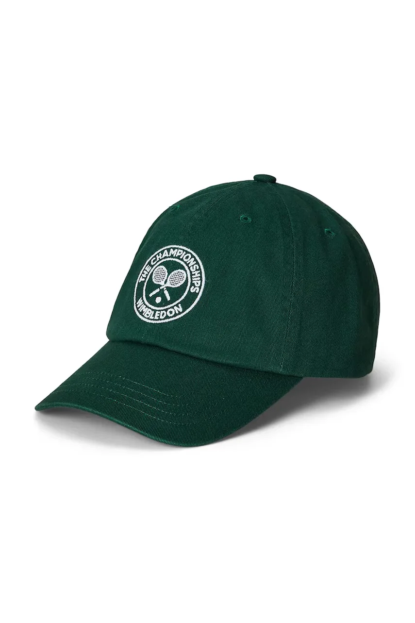 Polo Ralph Lauren Детска памучна шапка с козирка Wimbledon Collection