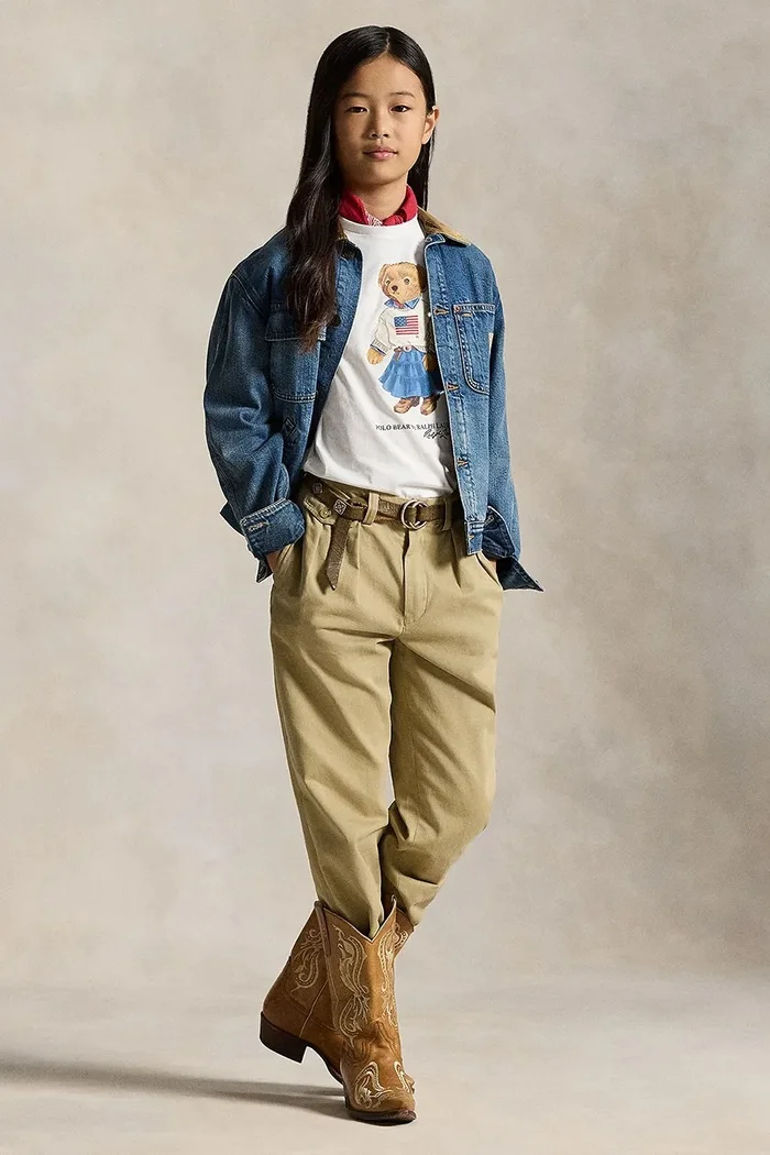 Polo Ralph Lauren Детска памучна тениска в бяло 313A98403001
