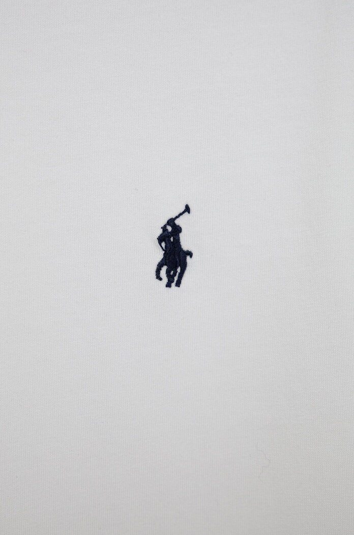 Polo Ralph Lauren Детска памучна тениска в бяло с изчистен дизайн
