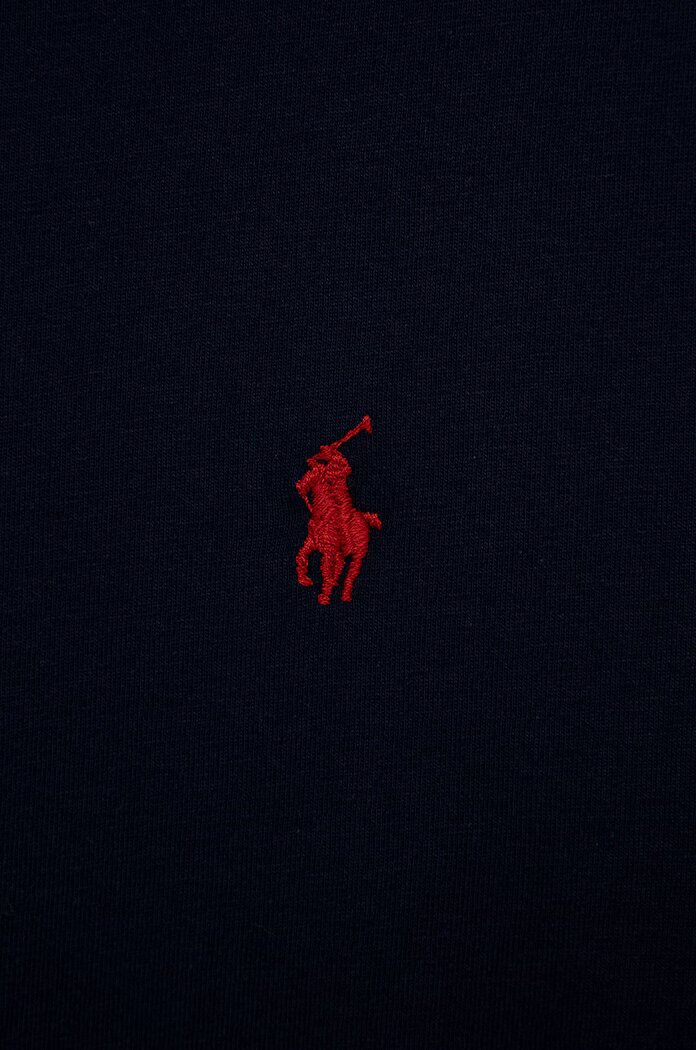 Polo Ralph Lauren Детска памучна тениска в тъмносиньо с изчистен дизайн