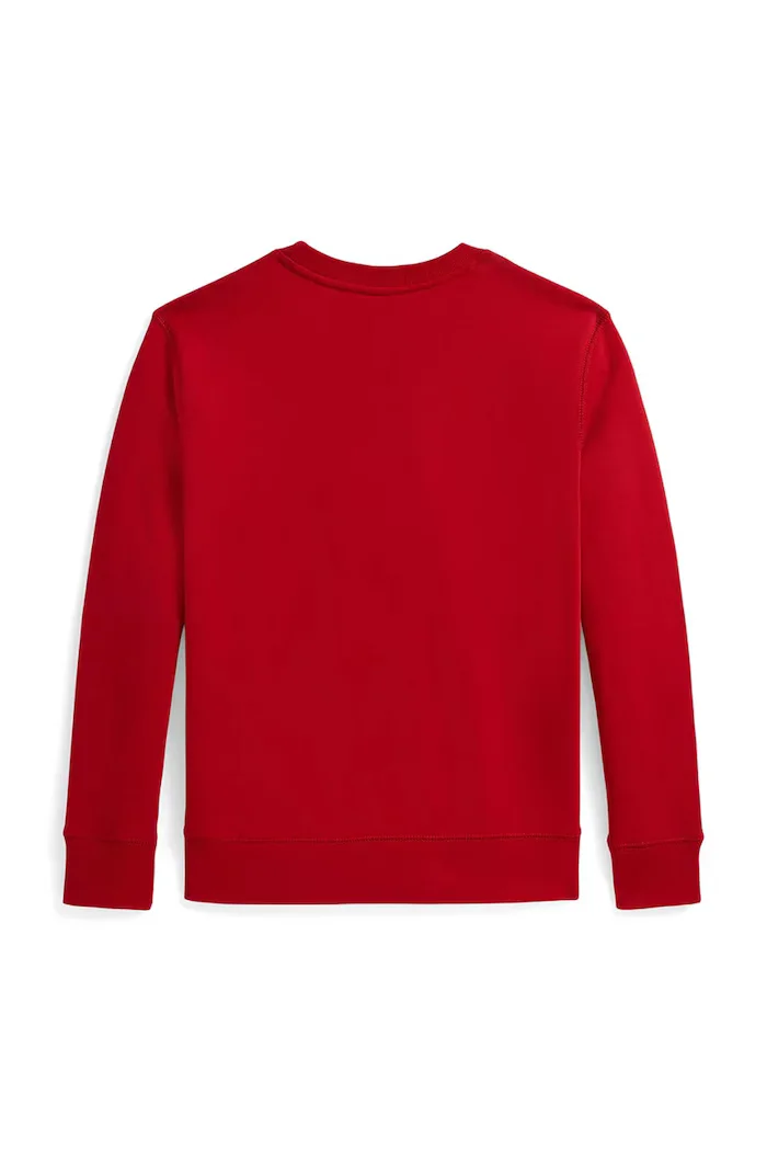 Polo Ralph Lauren Детски памучен суичър в червено с принт 323A10261001