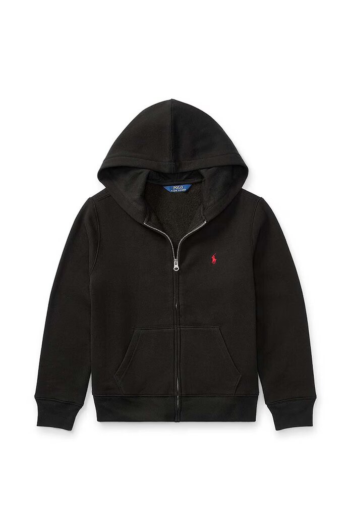 Polo Ralph Lauren Детски суичър в черно с изчистен дизайн