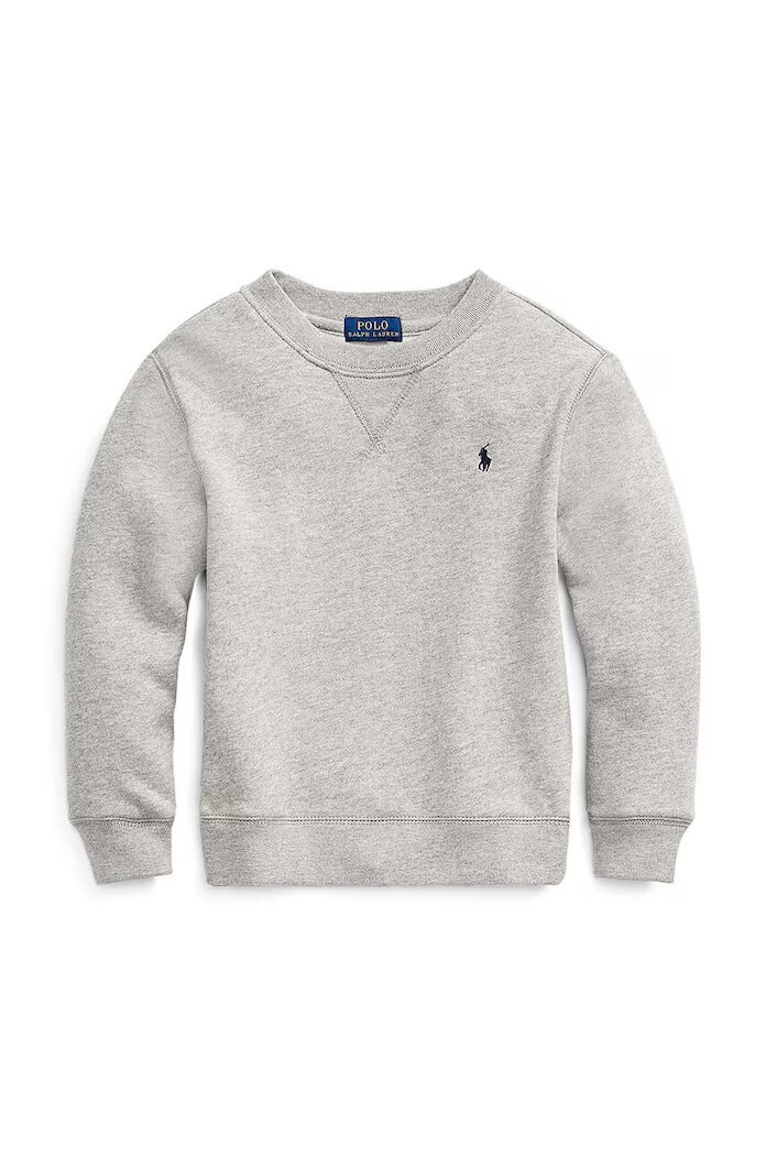 Polo Ralph Lauren Детски суичър в сиво с изчистен дизайн