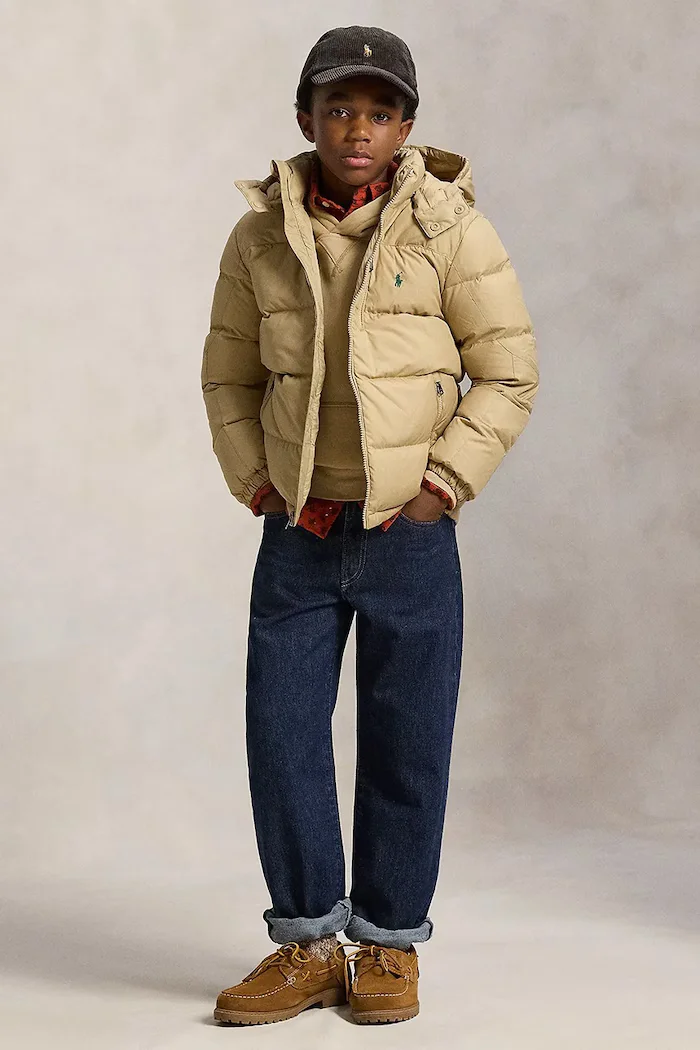 Polo Ralph Lauren Детско пухено яке в бежово 323969861003