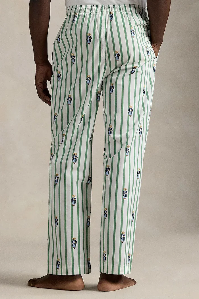 Polo Ralph Lauren долнище на пижама мъжко от памук бежово 714899509