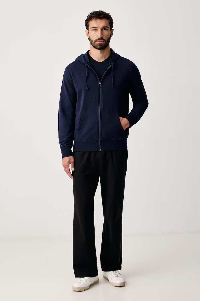 Polo Ralph Lauren домашен суичър мъжки с памук тъмносин 714962527