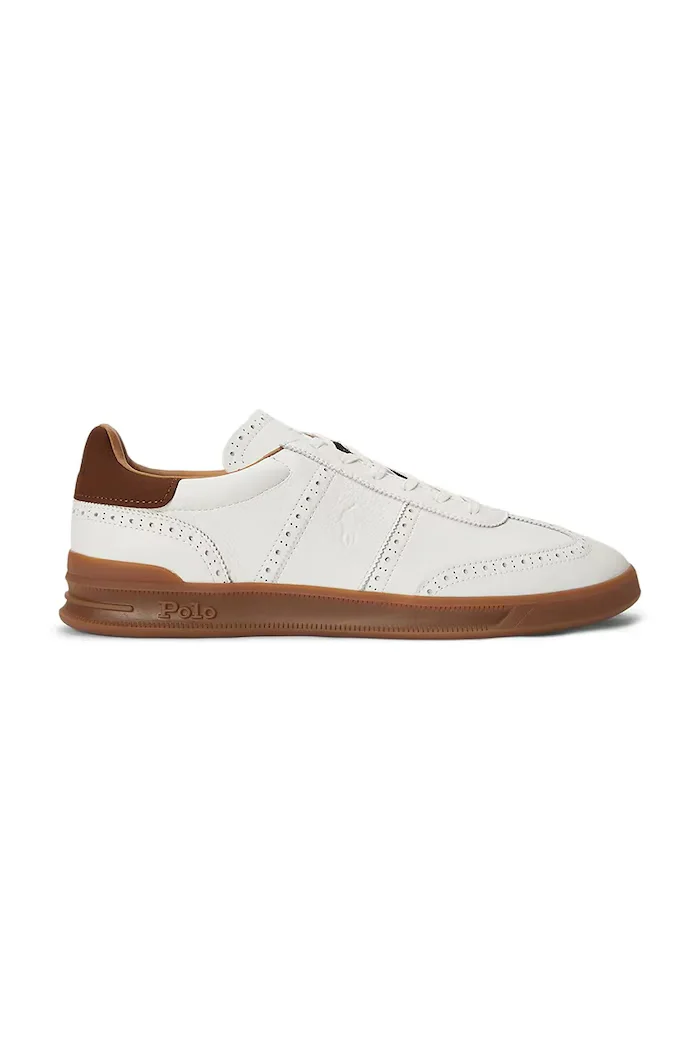 Polo Ralph Lauren Hrt Aera Bro маратонки дамски от кожа бели 809P15727001