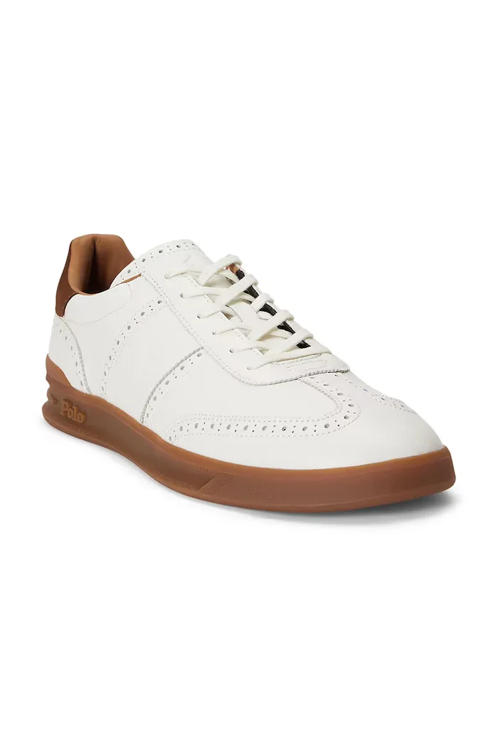 Polo Ralph Lauren Hrt Aera Bro маратонки дамски от кожа бели 809P15727001
