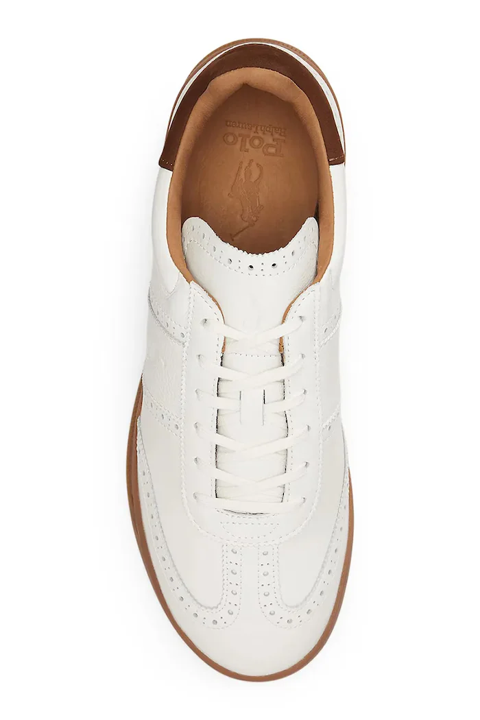 Polo Ralph Lauren Hrt Aera Bro маратонки дамски от кожа бели 809P15727001