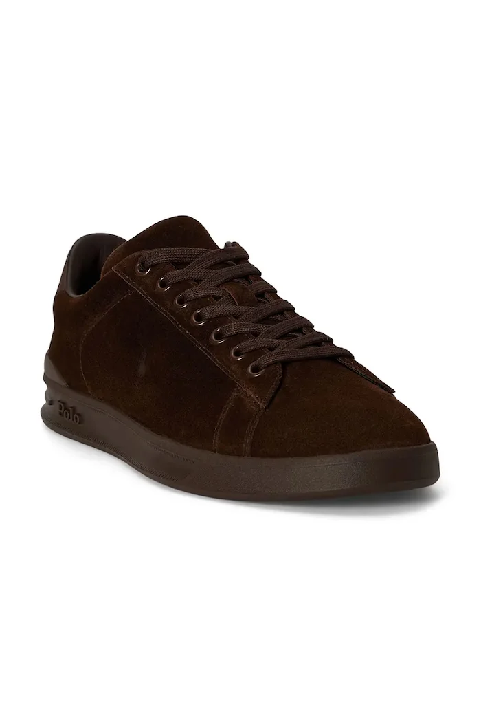Polo Ralph Lauren Hrt Crt III маратонки от велур кафяви 809P15744002
