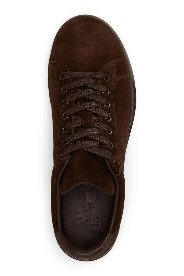 Polo Ralph Lauren Hrt Crt III маратонки от велур кафяви 809P15744002