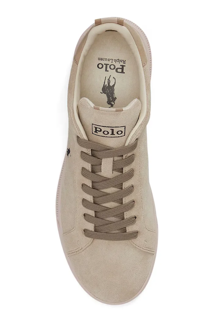 Polo Ralph Lauren Hrt Crt Rib маратонки от велур бежови 809P13080003